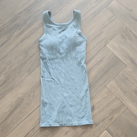 All in Motion Light Blue Ribbed Mini Dress - Picture 1 of 5